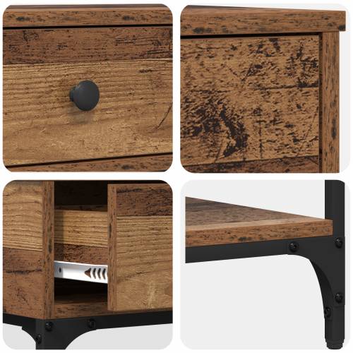 konzolni stol Staro drvo 75x34.5x75 cm Obrađeno drvo Cijena