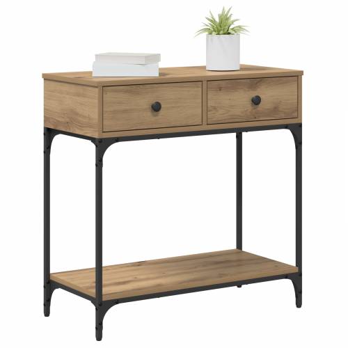 Konzolni stol Hrast umjetnik 75x34.5x75 cm Konstruirano drvo Cijena