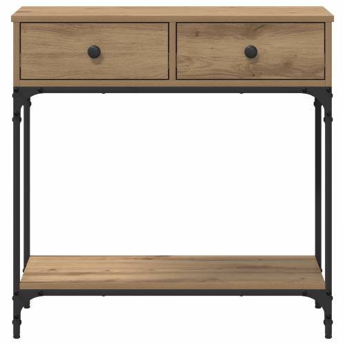 Konzolni stol Hrast umjetnik 75x34.5x75 cm Konstruirano drvo Cijena