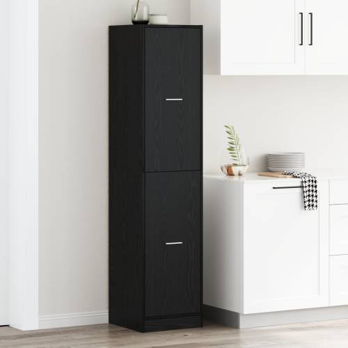 apotekarski ormar crni hrast 40x41x174,5 cm inženjersko drvo Cijena