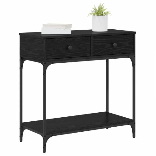 konzolni stol Crni hrast 75x34,5x75 cm Konstruirano drvo Cijena