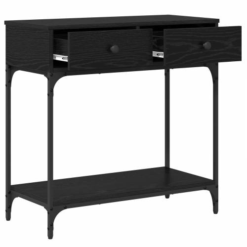 konzolni stol Crni hrast 75x34,5x75 cm Konstruirano drvo Cijena