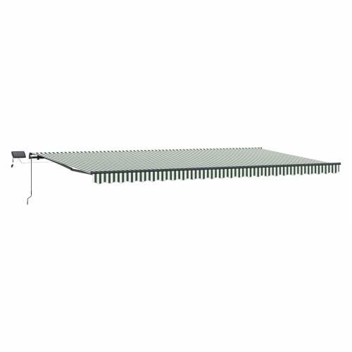 ručno uvlačiva tenda s LED zelenom i bijelom 600x300 cm Cijena