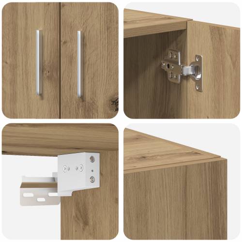 kabinet za pohranu Hrast umjetnika 70x42.5x225 cm inženjersko drvo Cijena