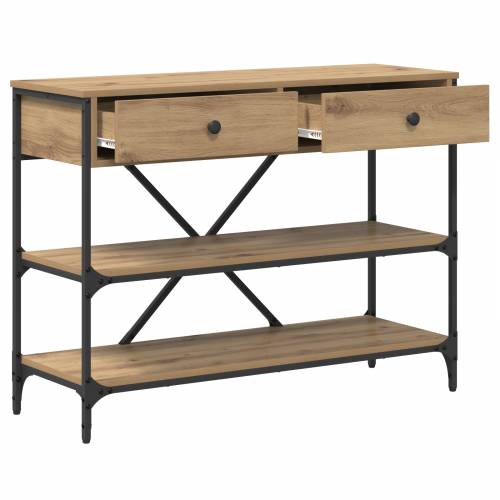 Konzolni stol od umjetnog hrasta 100x34.5x75 cm - Konstruirano drvo Cijena