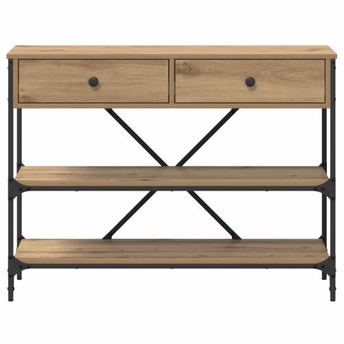 Konzolni stol od umjetnog hrasta 100x34.5x75 cm - Konstruirano drvo Cijena