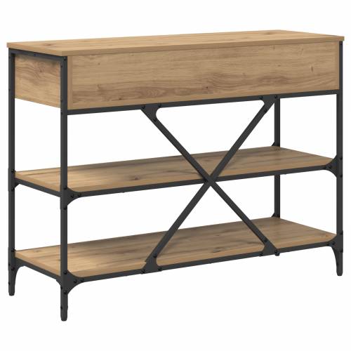 Konzolni stol od umjetnog hrasta 100x34.5x75 cm - Konstruirano drvo Cijena