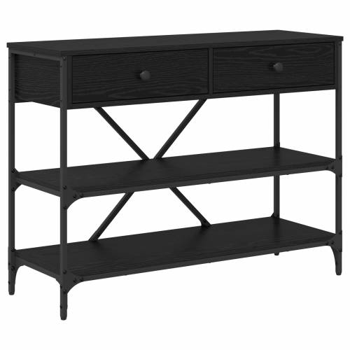 Konzolni stol Crni hrast 100x34.5x75 cm Inženjersko drvo Cijena