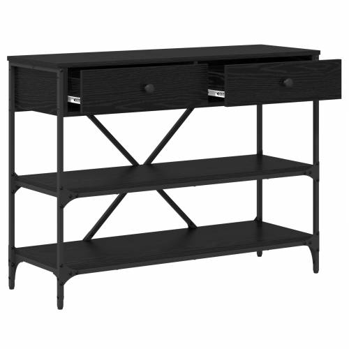 Konzolni stol Crni hrast 100x34.5x75 cm Inženjersko drvo Cijena