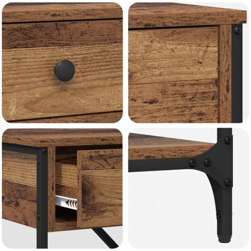 Konačni Stol Staro Drvo 75x34.5x75 cm Inženjersko Drvo Cijena