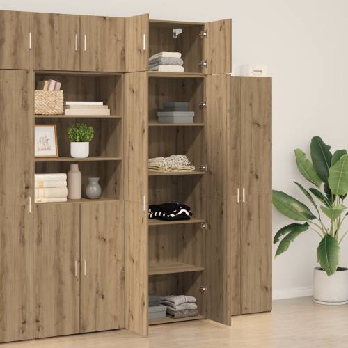 ormar za pohranu od hrasta 70x42.5x225 cm od konstruiranog drva Cijena