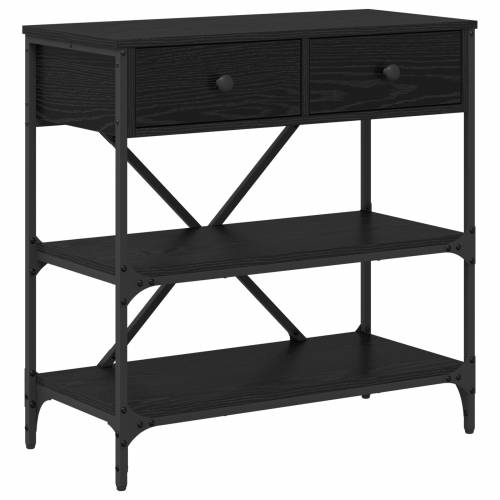 konzolni stol crni hrast 75x34.5x75 cm obrađeno drvo Cijena