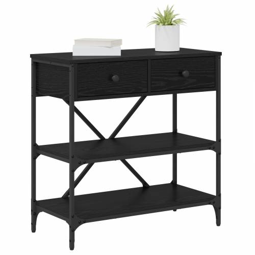 konzolni stol crni hrast 75x34.5x75 cm obrađeno drvo Cijena