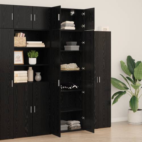 ormarić za pohranu crni hrast 70x42.5x225 cm konstruirano drvo Cijena