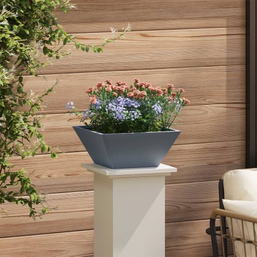 Plastična sadilica Antracit Plastika 35 x 35 x 15 cm Izdržljiva Cijena