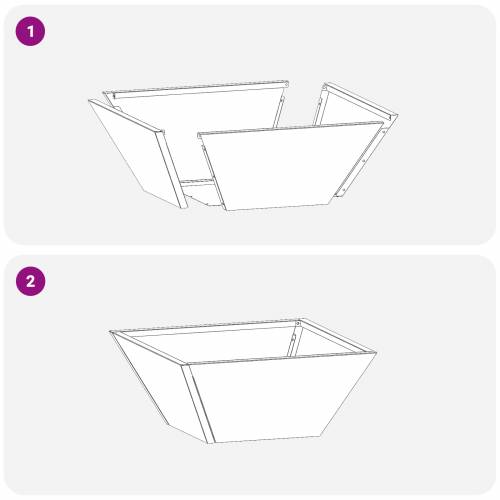 Plastična sadilica Antracit Plastika 35 x 35 x 15 cm Izdržljiva Cijena