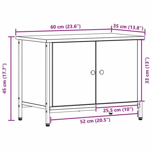 Stalak za TV Hrastovina Iverica 60 x 35 x 45 cm Minimalistički Cijena