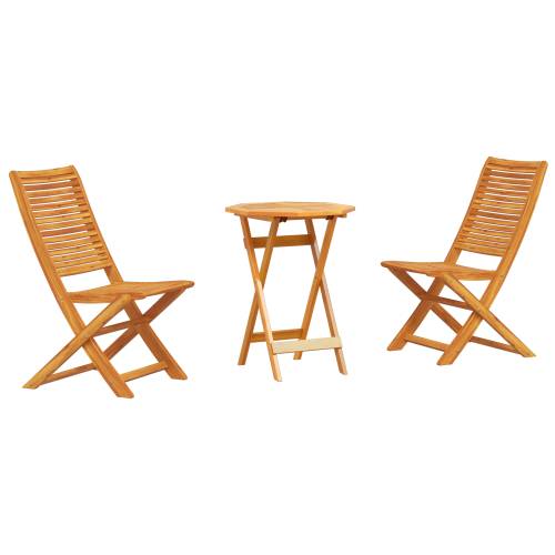 Set od 3 dijela Sklopivi bistro set od masivnog bagremovog drveta Cijena