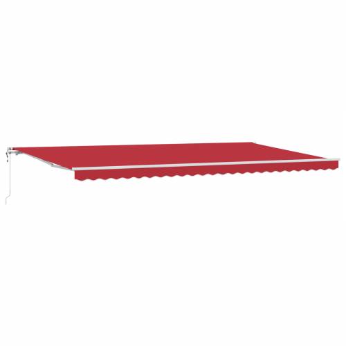 Automatska uvlačiva tenda crvena 600x350 cm Cijena
