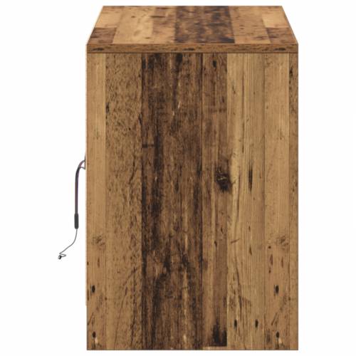 TV ormar s LED svjetlima - Oslikano drvo, 100x34x50 cm od konstruiranog drva. Cijena