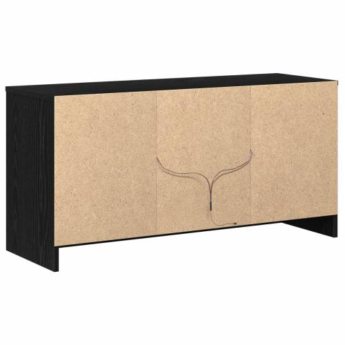 TV ormar s LED svjetlima u crnom hrastu, dimenzije 100x34x50 cm, napravljen od konstruiranog drva Cijena