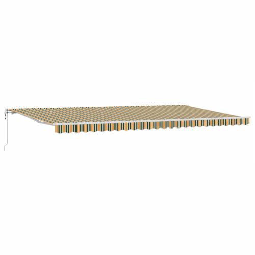Automatska Zatvoriva Tenda Zelena i Žuta 600x350 cm Cijena