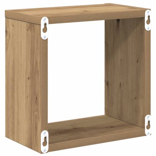Zidne police Hrast MDF s furnirom 26 x 15 x 26 cm Montaža na zid Cijena