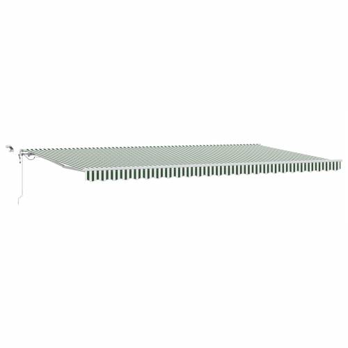 Automatska Uvlačiva Tenda s LED Zeleno i Bijelo 600x350 cm Cijena