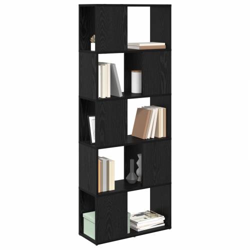 Polica Crna hrast Konstruirano drvo 60 x 24 x 155 cm Cijena