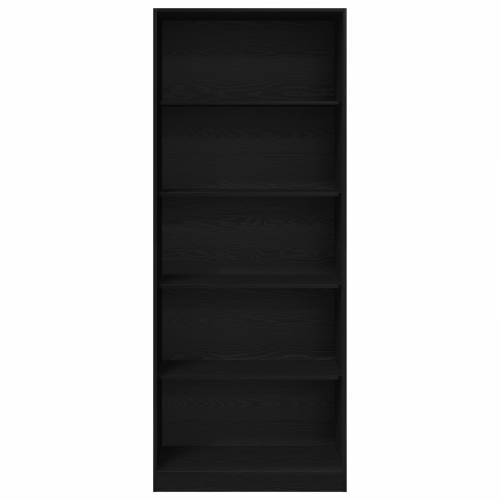 Crni ormar od hrasta 80 x 50 x 200 cm - Konstruirano drvo Cijena