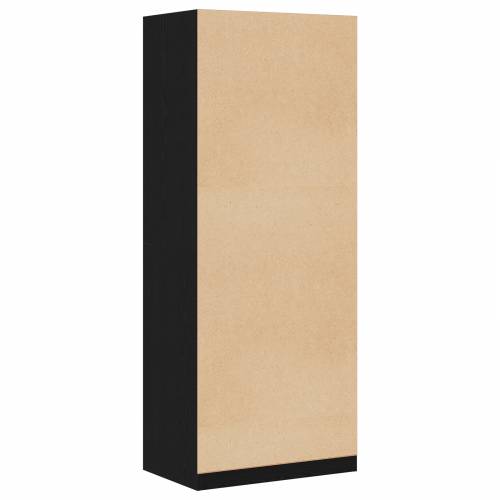 Crni ormar od hrasta 80 x 50 x 200 cm - Konstruirano drvo Cijena