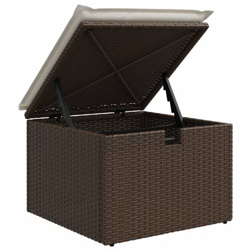 set od 8 dijelova vrtnih sofa s jastučićima smeđi poli ratan Cijena
