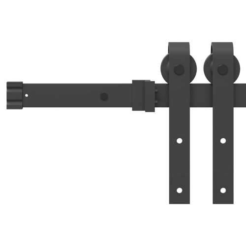 Klizna vrata ORKDAL Set od 2 Bijela i crna Drvo 86 x 211 cm Cijena