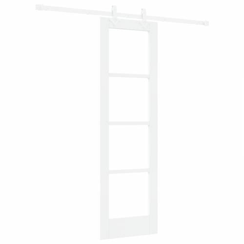 klizna vrata s kompletnim setom bijela 61x198.5 cm čvrsto drvo bor Cijena