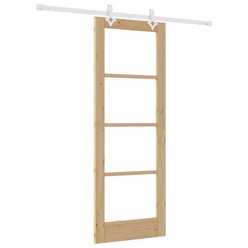 Klizna Vrata s Opremljeno 73.5x198.5 cm Čvrsto Drvo Bor Cijena