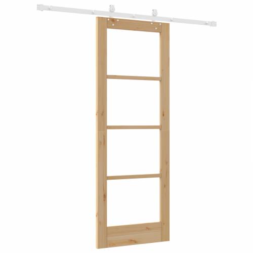 Klizna Vrata s Opremljeno 73.5x198.5 cm Čvrsto Drvo Bor Cijena