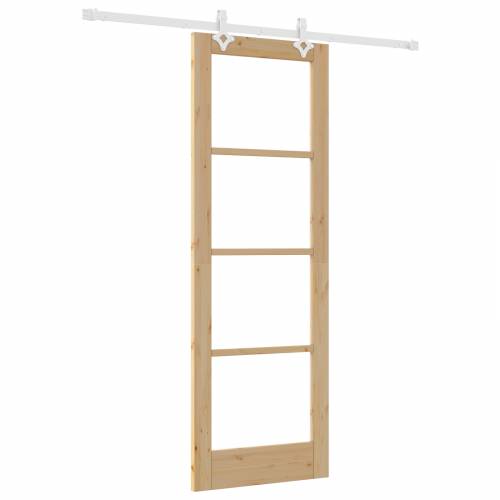 klizna vrata s opremom set 73.5x211 cm čvrsto drvo bor Cijena