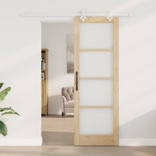 klizna vrata s opremom set 73.5x211 cm čvrsto drvo bor Cijena