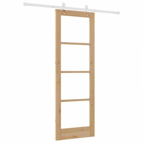 klizna vrata s opremom set 73.5x211 cm čvrsto drvo bor Cijena