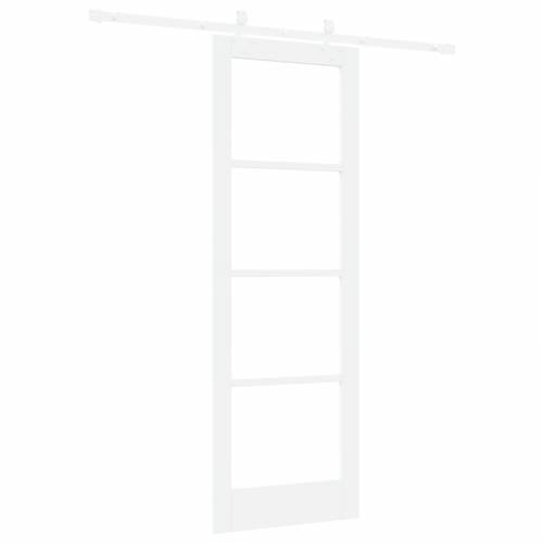 Klizna vrata s opremom Bijela 73,5x211 cm Čvrsta bor Cijena