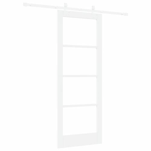 klizna vrata s hardverskim setom Bijela 78x202 cm Drvo od bora Cijena