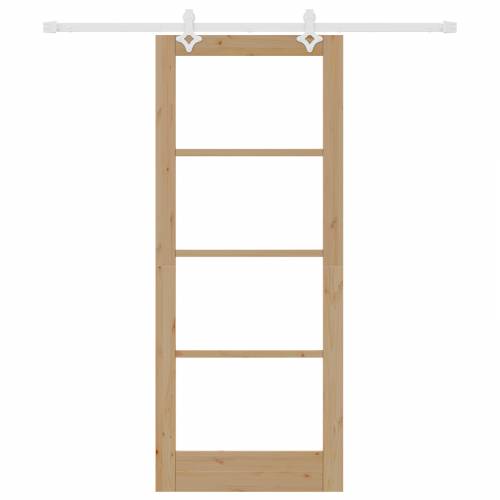 klizna vrata s priborom set 83x202 cm od čvrstog drva bora Cijena
