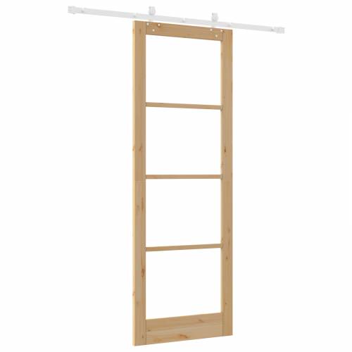 klizna vrata s opremom set 83x232 cm od punog drva bor Cijena
