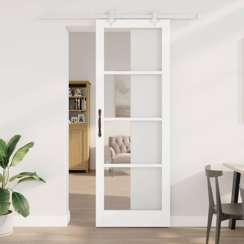 klizna vrata s hardverom bijela 83x232 cm čvrsto drvo bor Cijena