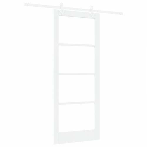 Klizna vrata s dodacima bijela 86x211 cm čvrsto drvo bor Cijena