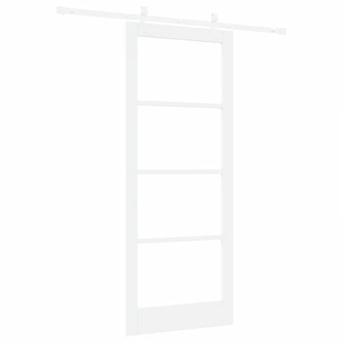 Klizna vrata s dodacima bijela 86x211 cm čvrsto drvo bor Cijena