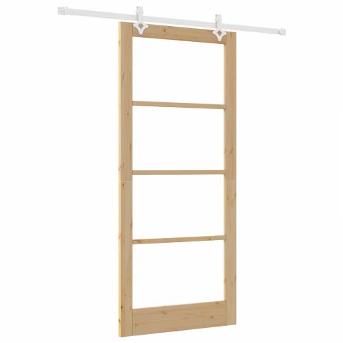 Klizna vrata s kompletnom opremom 93x211 cm od masivnog bora Cijena