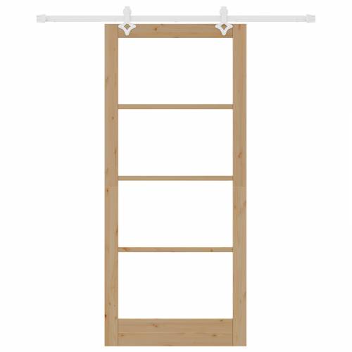 Klizna vrata s kompletnom opremom 93x211 cm od masivnog bora Cijena