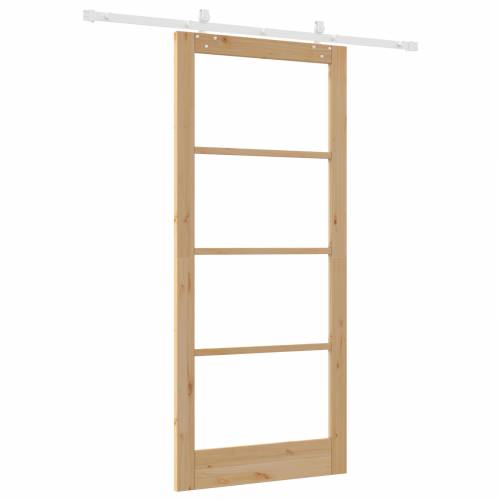Klizna vrata s kompletnom opremom 93x211 cm od masivnog bora Cijena