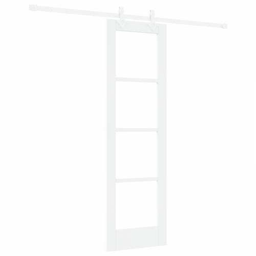 Klizna vrata s kompletnim setom hardvera Bijela 61x198.5 cm Puno drvo borovine Cijena